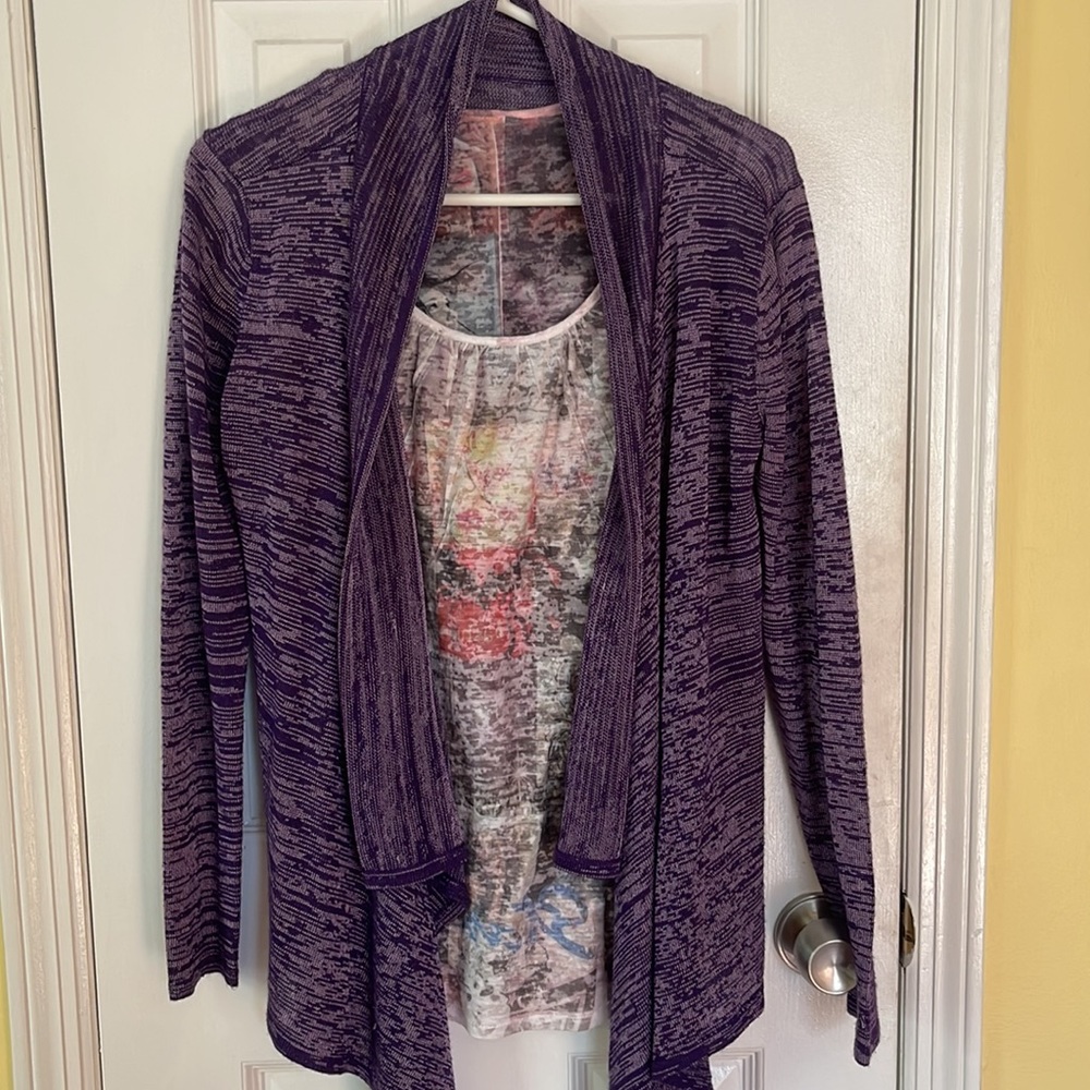 Women’s purple cardigan
